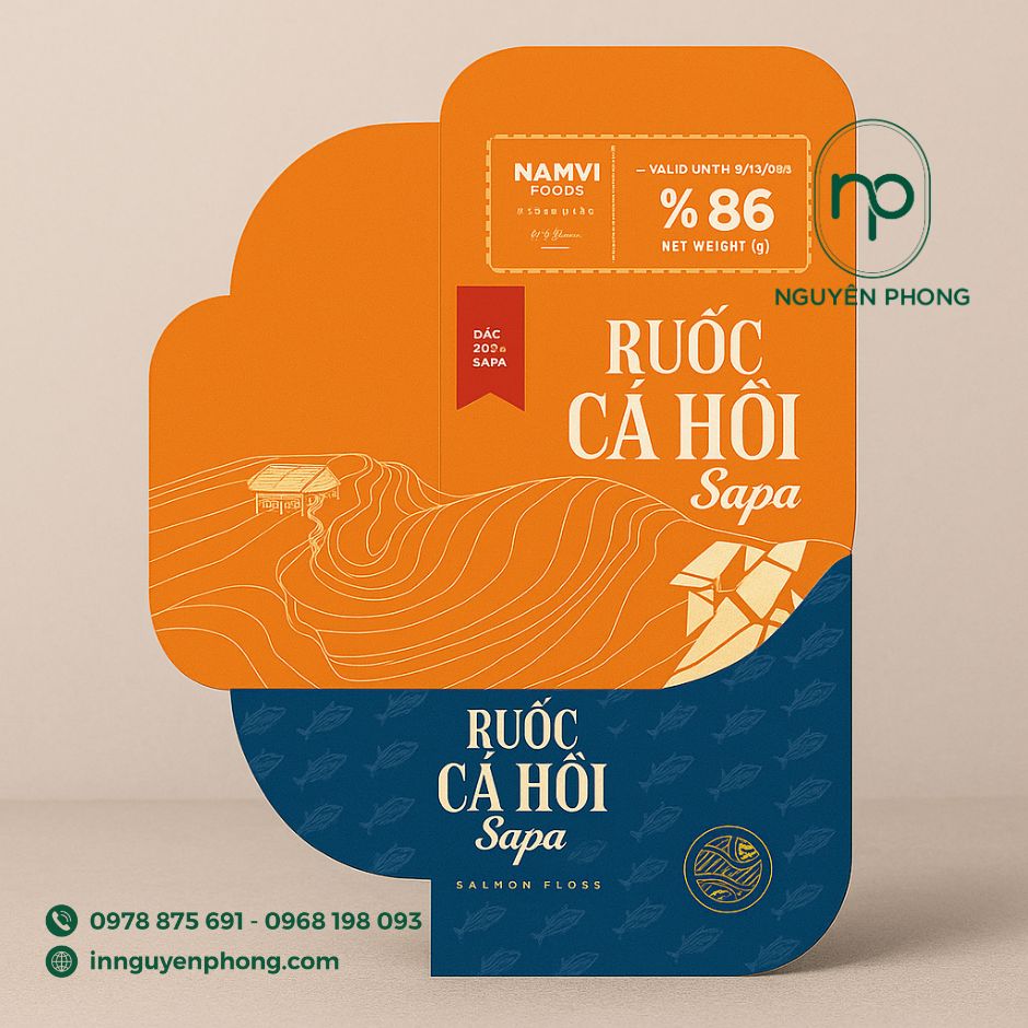 Bố cục thiết kế in tem nhãn

